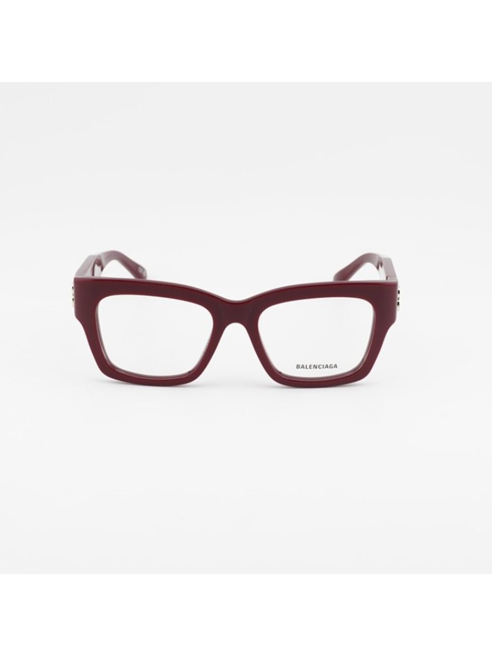 Balenciaga BB0325O 004 Eyeglasses Burgundy 52mm Square Frame - Picture 6 of 12